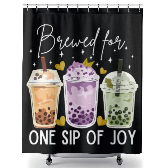 Boba tea lover Shower Curtains