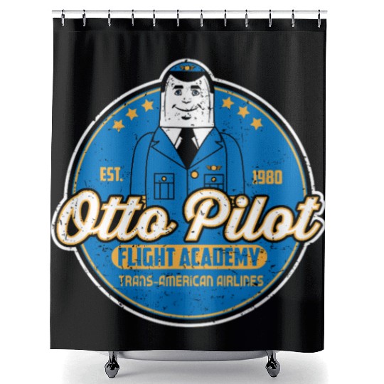 Otto Pilot flight academy Shower Curtains