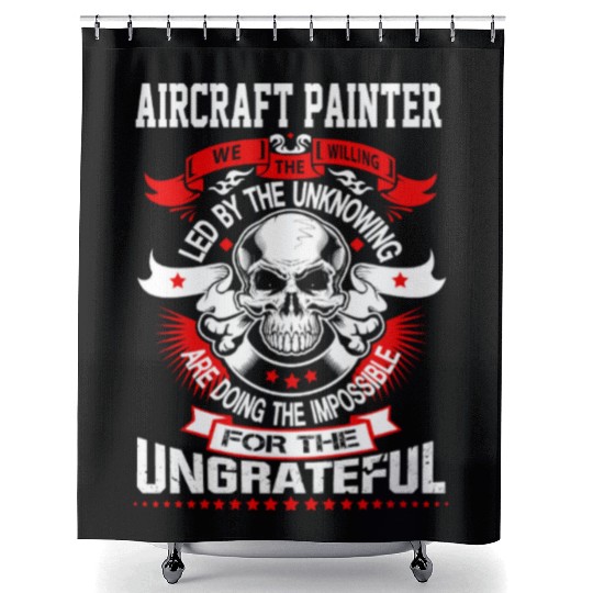 Aircraft Painter Shower Curtains