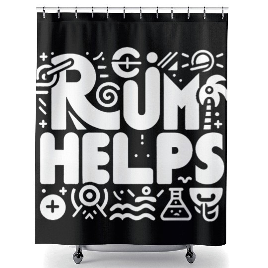 Rum Helps 8 Shower Curtains