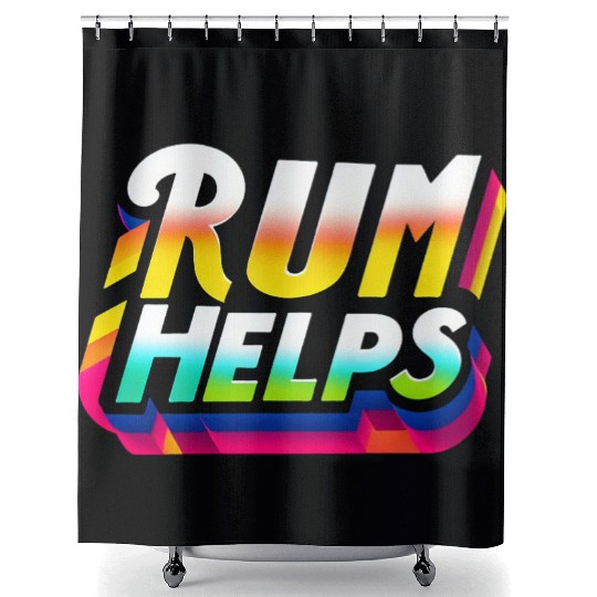 Rum Helps 9 Shower Curtains