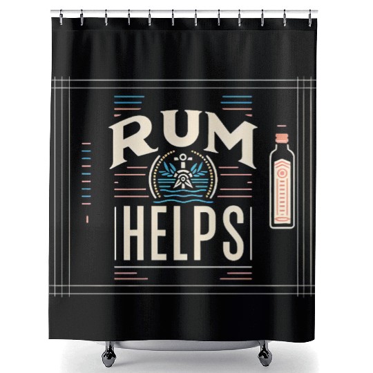 Rum Helps 7 Shower Curtains