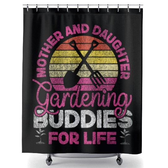 Plant Lover Gardening Mom Daughter Shower Curtains