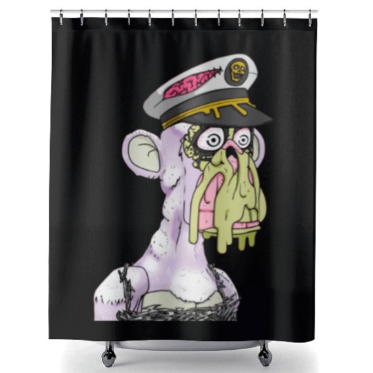 mutant ape pilot Shower Curtains