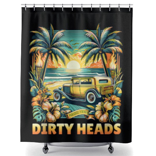 Dirty Heads Paradise Found Shower Curtains