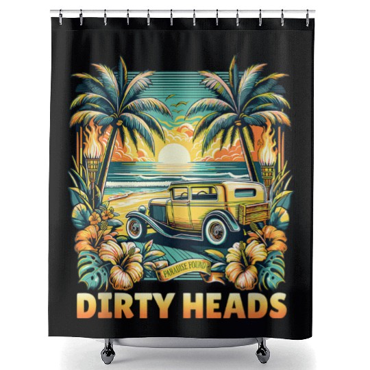 Dirty Heads Paradise Found Shower Curtains