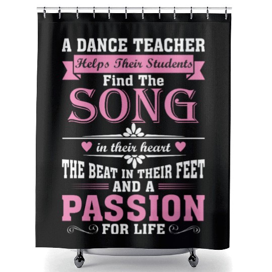 A Dance Teacher Helps Their Students Find The Song Shower Curtains
