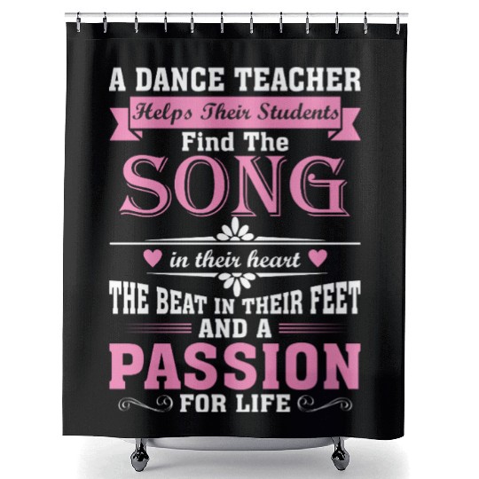 A Dance Teacher Helps Their Students Find The Song Shower Curtains