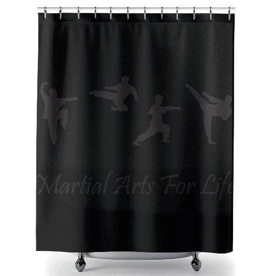 Martial Arts For Life Karate Tae Kwon Do Kung Fu Shower Curtains