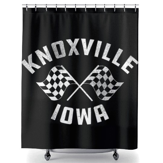 Knoxville Iowa Sprint Car Racing Dirt Track Racing Shower Curtains