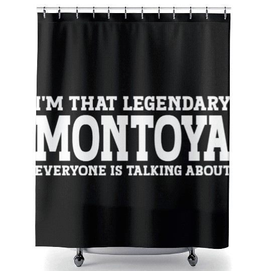 Montoya Surname Team Family Last Name Montoya Shower Curtains