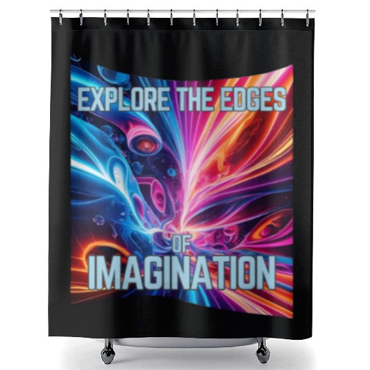 Surreal Spectrum - Explore the edges of imaginatio Shower Curtains