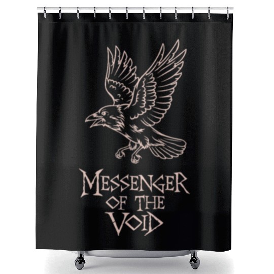 Messenger Of The Void Winged Emissary Graphic Shower Curtains