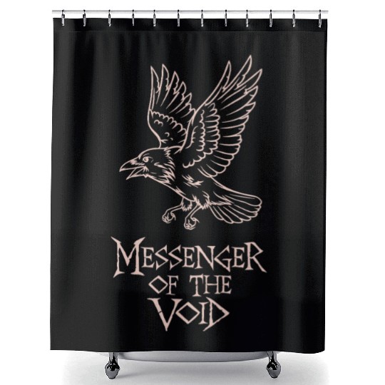 Messenger Of The Void Winged Emissary Graphic Shower Curtains