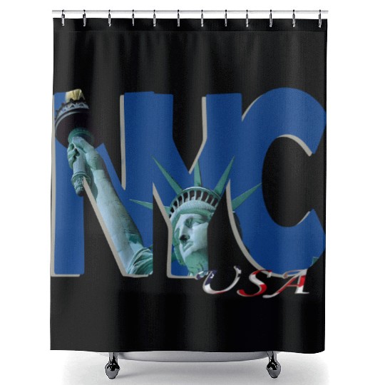 Art of Statue of Liberty Shower Curtains