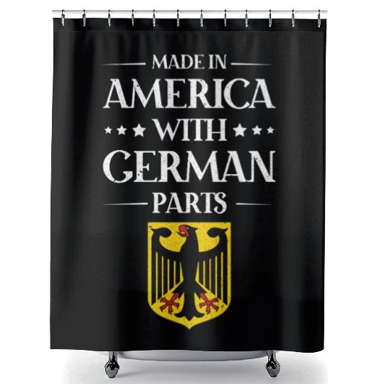 Made In America With German Parts US Shower Curtains