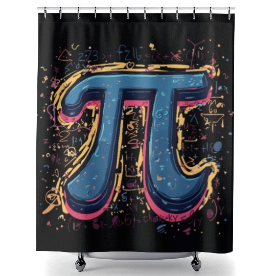 Pi Day Math Lover – Geeky & Fun Design Shower Curtains