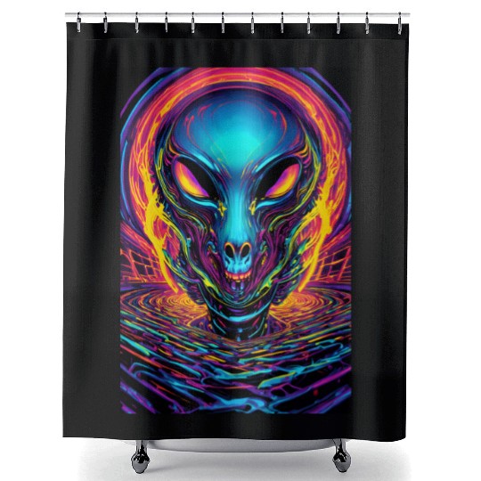 Project Alien Shower Curtains