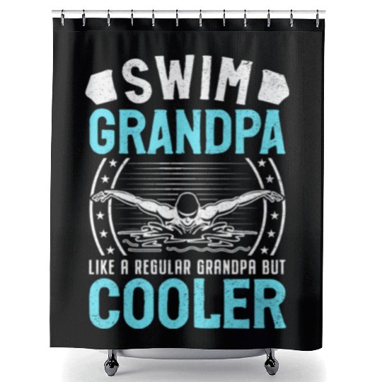 Swim Grandpa - Classic Stars & Stripes Edition Shower Curtains