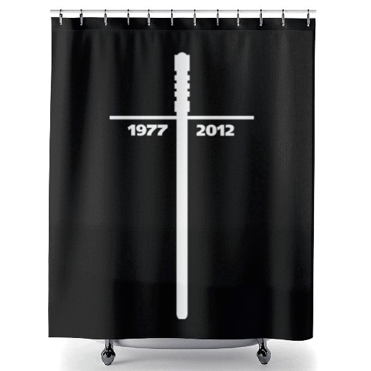 RIP 1977-2012 Shower Curtains