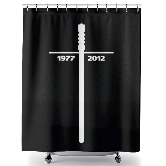 RIP 1977-2012 Shower Curtains