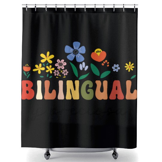 Bilingual Spanish Teacher Bilingual y preciosa Shower Curtains