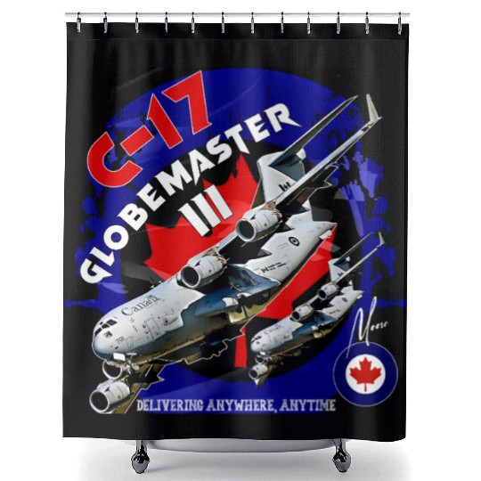 Royal Canadian Air Force C-17 Globemaster Shower Curtains