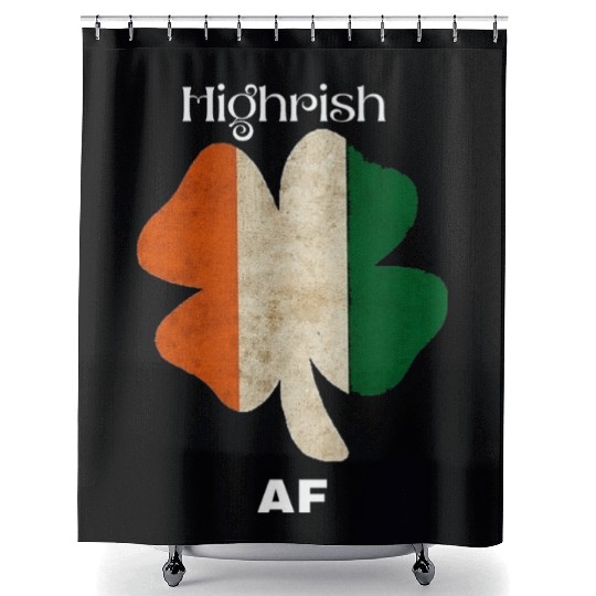 Irish AF – Funny St. Patrick’s Day Drinking Shower Curtains