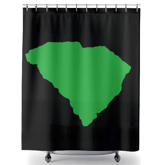 Raised On BBQ, Grits, and Sweet Tea South Carolina Shower Curtains