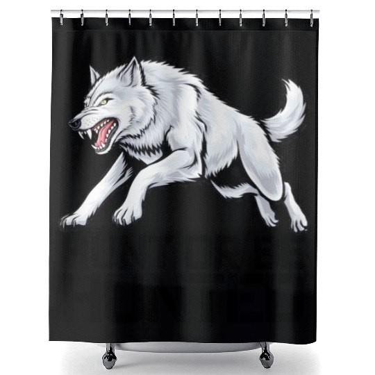 Alpha Wolf Shower Curtains