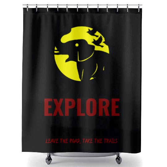 Explore Nature Elephant Squirrel Art Shower Curtains