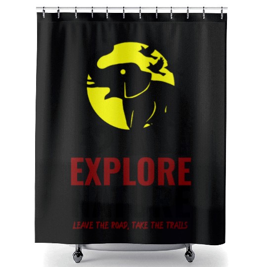 Explore Nature Elephant Squirrel Art Shower Curtains
