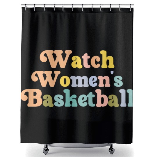 Watch Women's Basketball Shower Curtains