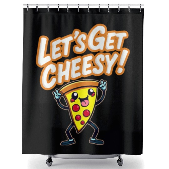 Let s Get Cheesy Shower Curtains