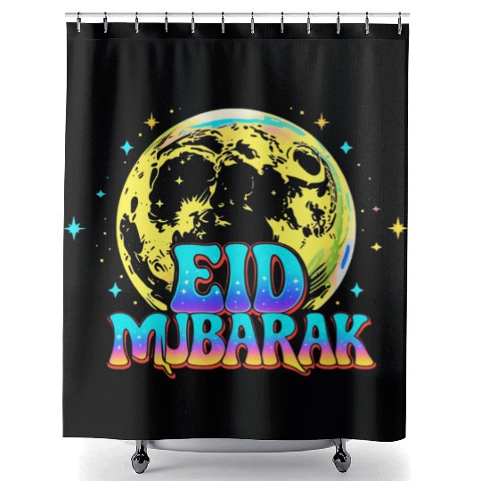 Eid Mubarak Celebration Shower Curtains – Festive & Joyful