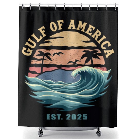 Golf of America Shower Curtains - Vintage Patriotic USA