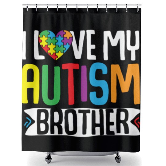 Autism Awareness Gift Sister Brother Shower Curtains