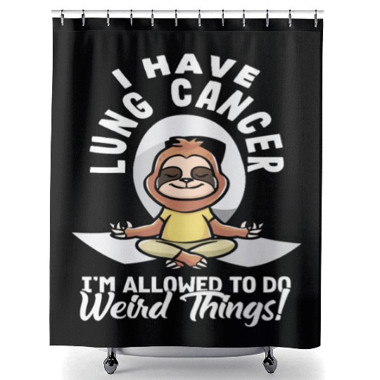 Lung Cancer Awareness Weird Things Shower Curtains
