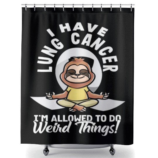 Lung Cancer Awareness Weird Things Shower Curtains