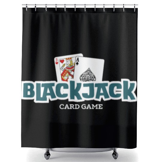 Blackjack: The Classic Card Game Shower Curtains