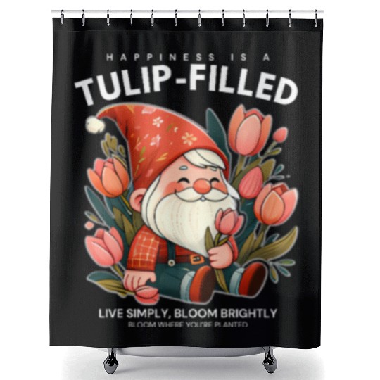 Tulip-Filled Happiness – Bloom Brightly Shower Curtains