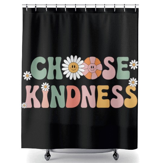 Choose Kindness Kind Teacher Back To School Shower Curtains