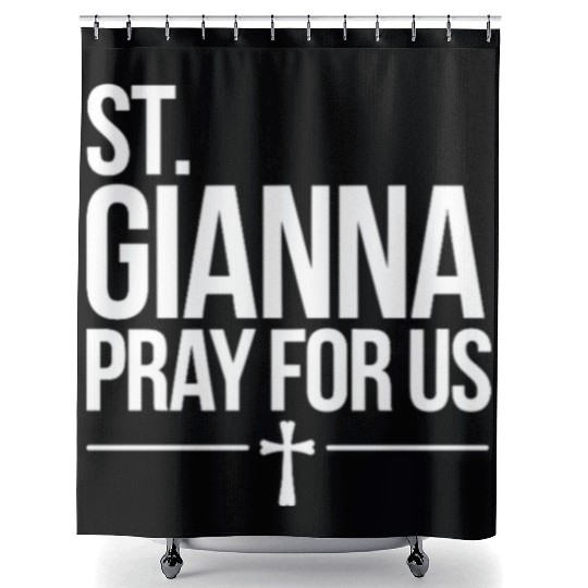 St. Gianna Pray for Us Catholic Patron Saint Shower Curtains