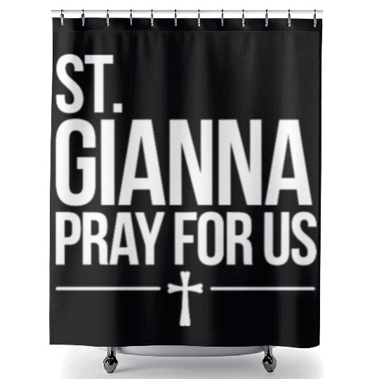 St. Gianna Pray for Us Catholic Patron Saint Shower Curtains