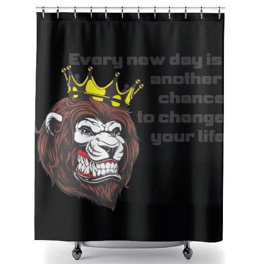 The strongest lion Shower Curtains