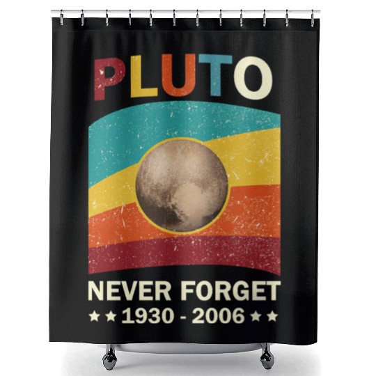 Pluto Never Forget Tribute 1930-2006 Shower Curtains