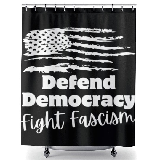 Defend Democracy Shower Curtains
