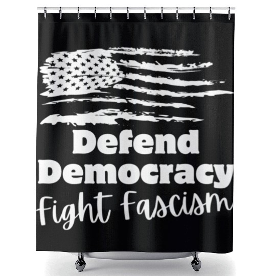 Defend Democracy Shower Curtains