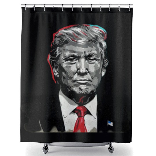 Donald Trump commander and chief Shower Curtains