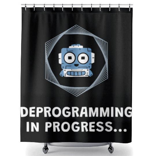 Deprogramming in Progress - Manifest Shower Curtains